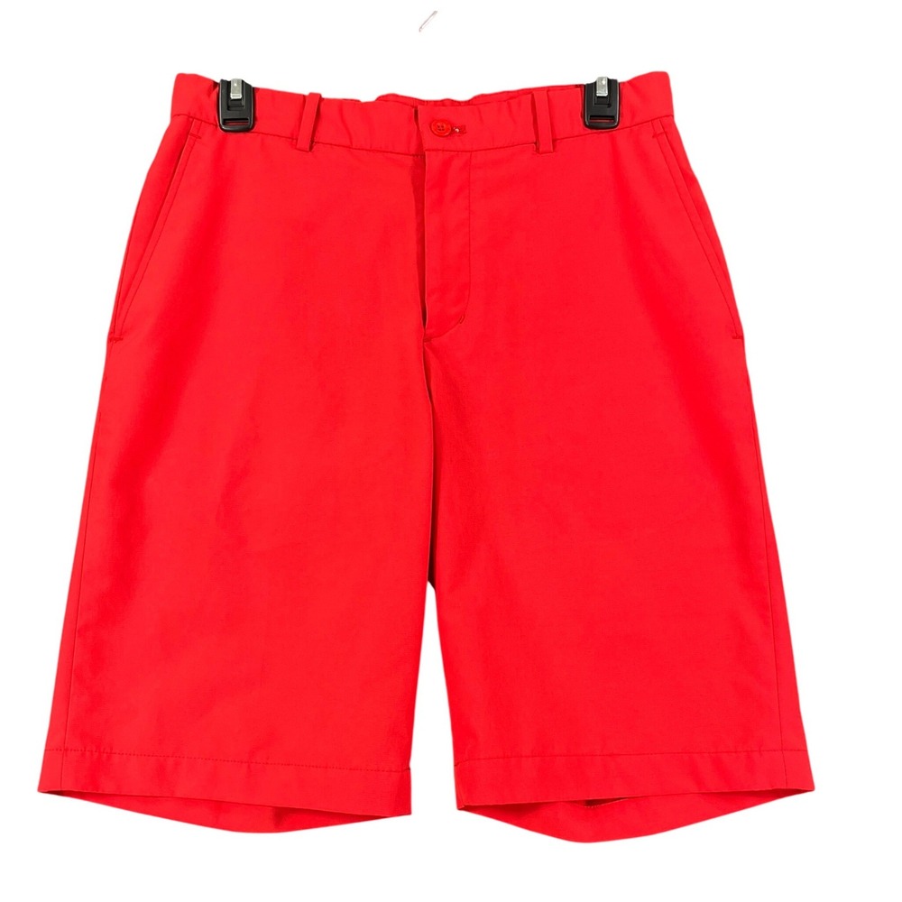Slazenger Performance Golf Shorts Men 30 Red Stretch Athletic Activewear Casual